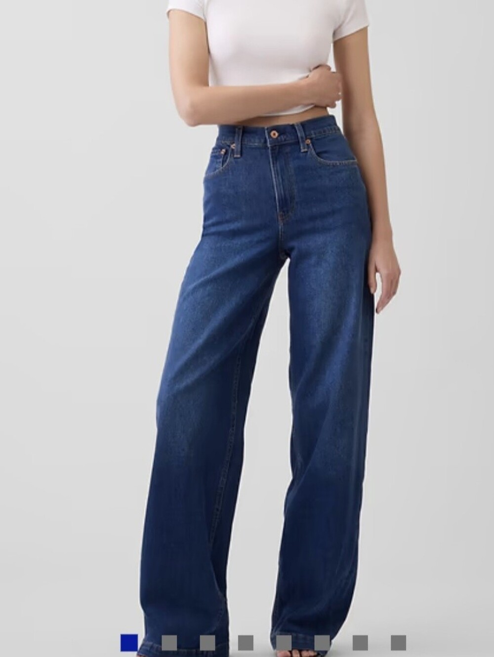 Gap High Rise Stride Wide-Leg Jeans